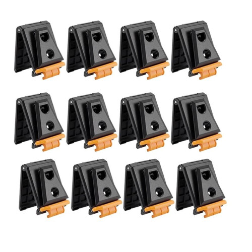 12 Pcs Tool Belt Clips Compatible with Pouches Heavy-Duty Fastener Attachment Tool Belt Clip Replacement