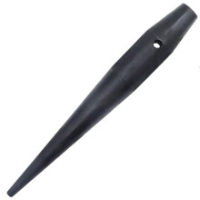 Outils de Ferrailleurs en Acier à Filetage Thermique Bull Goup, Finition Noire, avec Trou D'Attache, 1-5/16 Po X 10 Po