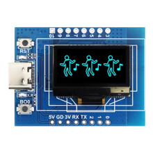 Carte de Développement ESP32-C3 avec Écran OLED 0,96 Pouce, Module IoT WiFi et Antenne Céramique Bleue