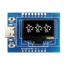 Carte de Développement ESP32-C3 avec Écran OLED 0,96 Pouce, Module IoT WiFi et Antenne Céramique Blanche