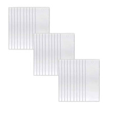 30 Pochettes Transparentes pour Marque-Pages, en Plastique, Vierges, avec Trou, pour la Lecture des Élèves