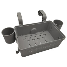 Cesta Organizadora de Bebidas de Gran Capacidad para Piscina, Cestas de Almacenamiento de Doble Cara, Almacenamiento Colgante para Piscina para