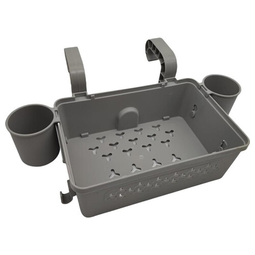 Large Capacity Poolside Drinks Holder Organiser Basket Dual - Sided Storage Baskets Hanging Pool Storage for Swimmer