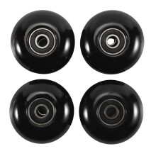 Skateboardhjul med Lager 52x30mm Street PU-Hjul Skateboarddelar Longboard-Hjul (Set med 4) Svart