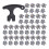 50 Pcs  Shoe Spikes Replacements Set,Shoe Cleats Replacement and Cleats Spanner  Accessories 1