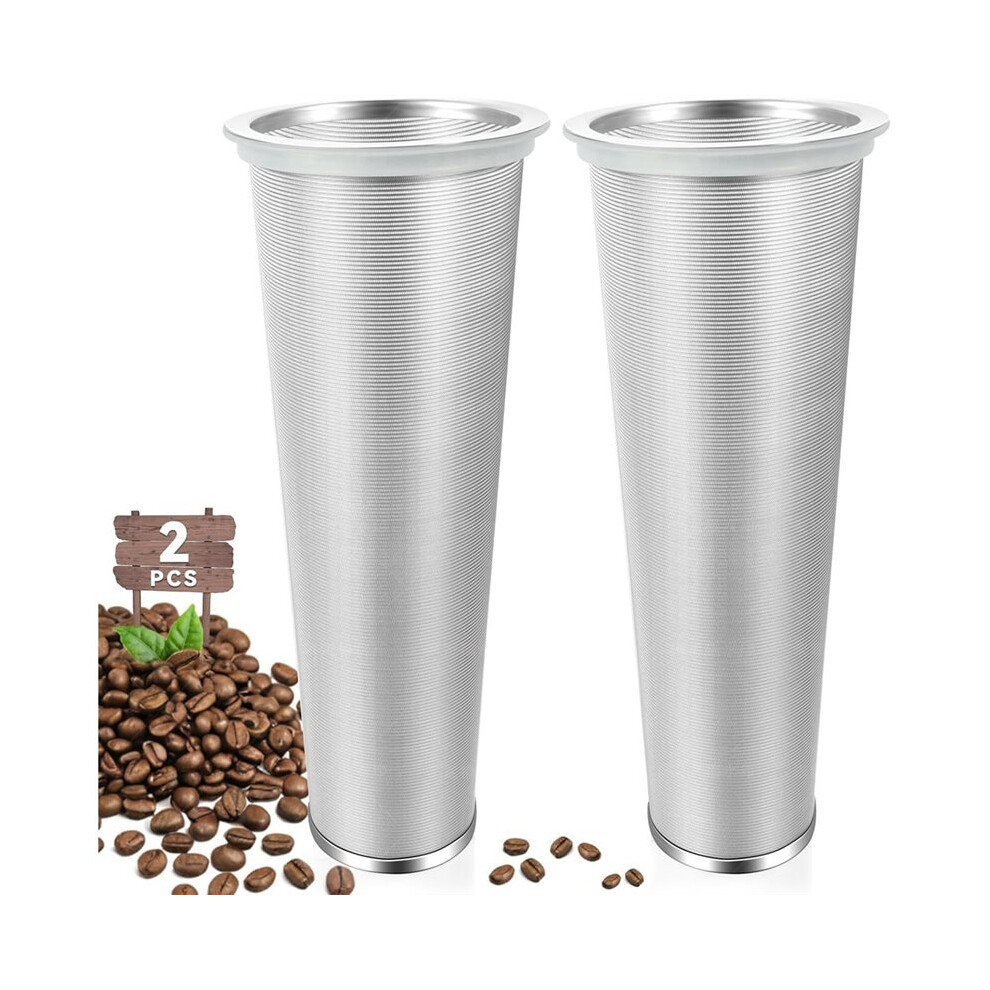 2 Pcs Cold Brew Coffee Filter, Stainless Steel Food Grade, Coffee Maker, Tea Maker For 64Oz Glass Masonjar Pitcher 6032318015968