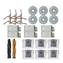 Replacement Accessories for X60 Max Ultra ,1 Main Brush 10 HEPA Filter 10 Mop Pad 10 Side Brush 10 Dust Bag