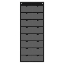 Calendrier de Classe à Pochettes, en PVC Vierge, avec Porte-Fiches et Calendrier Mensuel, Organisateur Mural Polyvalent pour Enseignants