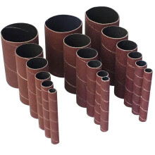 Lot de 18 Manchons de Ponçage pour Ponceuse à Broche, Manchons de Ponçage pour Ponceuse Oscillante, Papier de Verre Assorti Grain 80, 150 et 240,