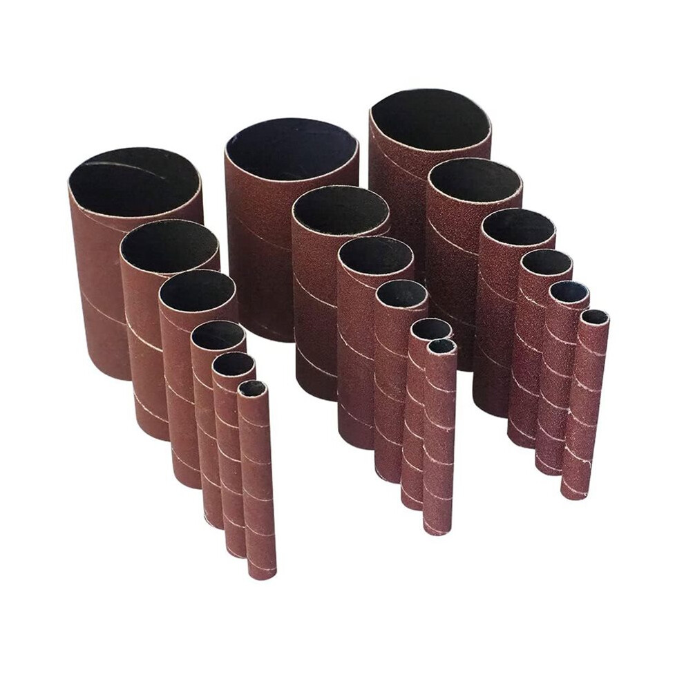 18 Pack Spindle Sander Sleeves,Sanding Sleeves For Oscillating Sander, 80 150 240 Assorted Grit Sandpaper, 4-1/2" Length 6032751619662