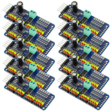 10 Stück PCA9685 16-Kanal 12-Bit PWM Servomotor-Treiber IIC-Modul für und für Raspberry Pi