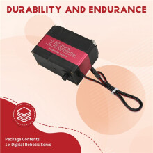 150KG 12V RDS51150 Double-Shaft Digital Metal Robotic Servo with U Mounting Bracket Waterproof 270 Degree