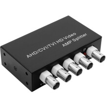 Amplificatore Distributore Video 1 Ingresso 4 Uscite 2mp 1080P AHD CVI TVI BNC Splitter da 1 Canale A 2 Canali per Telecamere di Sicurezza CCTV