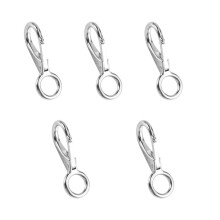 5PCS Fixed End Spring Snap Leash Hook 304 Stainless Steel 101mm Fixed Eye Spring Snap Hooks