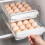 32 Grid Egg Holder,Household Egg Storage Box for Fridge, Transparent 2Layer Chicken Storage Container (Gray) 6
