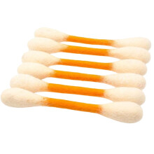 Cotton Swabs Cat Toys with Catnip, 6 Pk Kitten Chew Sticks for Indoor Boredom, Interactive Orange