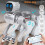 2.4G Intelligent RC Robot Mechanical Dog Voice Dialogue Cute Expression Light APP Remote Control Programming Toy Gray 4