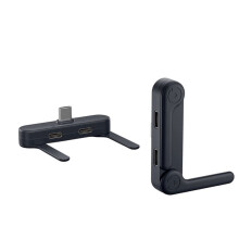 240W USB C to Type-C Adapter Phone Fast Charging Bracket USB C Headphone Adapter OTG Data Connector for Smartphone Black