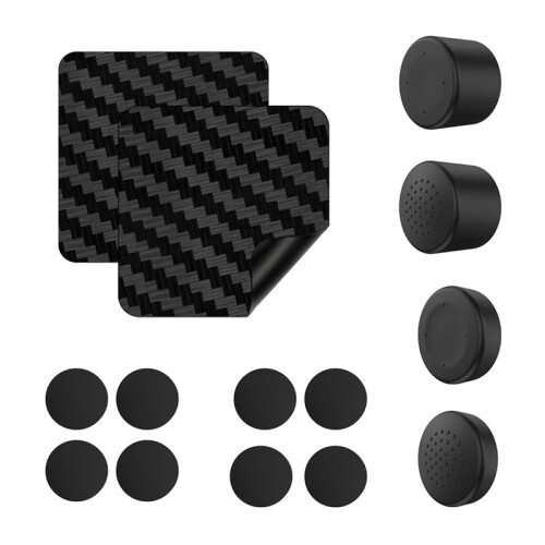 Para  Touchpad StickersWear Controller Button Thumbstick Caps + Touchpad + Back Button Silicone Covers