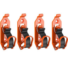 Schaufelhalterung Aus Metall und Gummi für Dachgepäckträger/Ladefläche, Offroad-Schaufelhalter mit Wandmontagesatz, Passend für Werkzeuge mit 4
