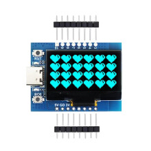 Carte de Développement ESP32-C3 avec Écran OLED 1,3 Pouce, Module IoT WiFi BLE 5.0 et Antenne Céramique Bleue