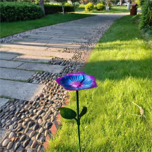 4 Pcs Bee Watering Station Vivid Flower Butterfly Water Feeder Cup Bee Bird Bath Cups for Garden Yard Outdoor Decor