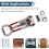 4PCS Adjustable Toolbox Case Metal Toggle  Catch Clasp Quick Release Clamp Anti-Slip Push Pull Toggle Clamp Tools 3