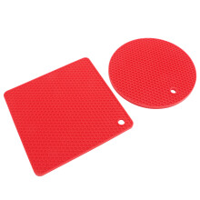 5 Stück Silikon-Wabenmatten 2R3S rot 180x7mm