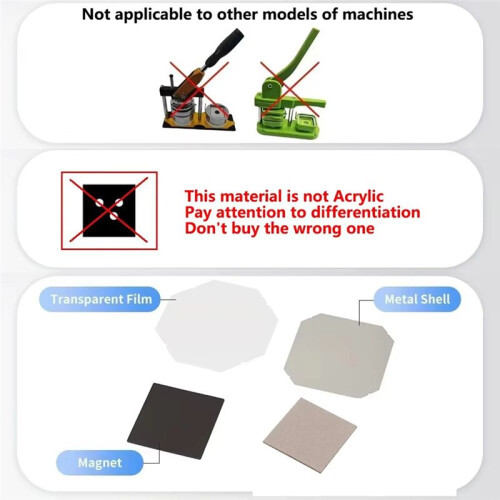 50x50mm Rectangular Refrigerator Sticker Refrigerator Magnets Accessories Emblem Breast Badge Consumables 100Pcs