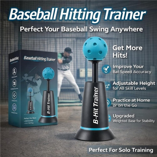 Adjustable Height  Popper Baseball Batting Trainer, Hitting Aid, No Pitcher Needed for Perfect Swings, Training 2