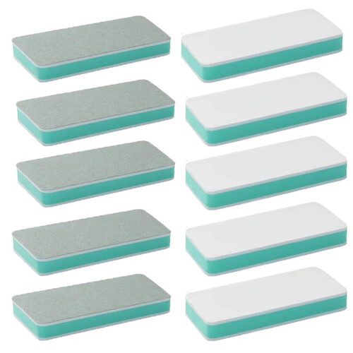 10 Pack Jewelry Buffer Blocks Silver Buffing Polishing Blocks Silver Ring Shiny Block Double-Sided Sanding for Wooden