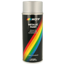 Bombe de peinture Motip Argent métallisé 400ml M04046 auto pour moto scooter