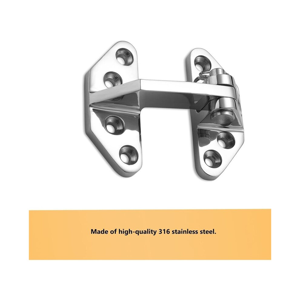 Heavy Duty Long Reach Hinge Marine Boat Hatch Hinges 316 Stainless Steel Sturdy Deck Cabinet Door Hinges 3.62 X 2.87" 4712337280104