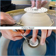 Rotary Disc Pottery Wheel Trimmer Tool Set for Potters and Clay Artists Clay Tools with Metal Pottery Throwing Wheel