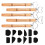 Pottery Mug Handle Tool Set with 12PCS Carving Tools for Clay Crafting Extruder Tool 6