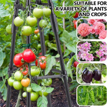 4 Ft Tower Obelisk Trellis for Potted Climbing Plants, Garden Trellis Rustproof Plastic Coated Metal Plant Support