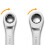 Clé à Cliquet Double Tête, Kit Combiné Interchangeable, Clé Dynamométrique Flexible Détachable 6