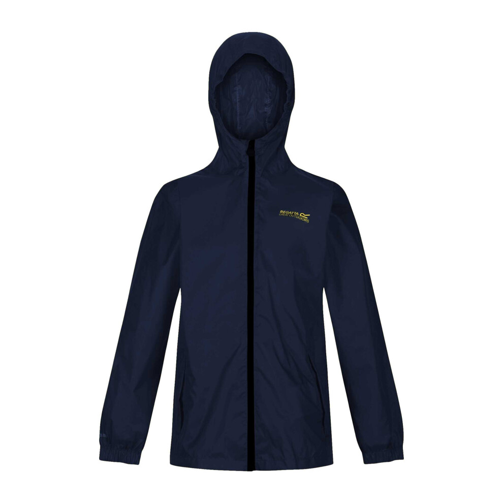 Regatta (2 Years, Midnight) Great Outdoors Childrens/Kids Pack It Jacket Iii Waterproof Packaway Black Black,Multicoloured
