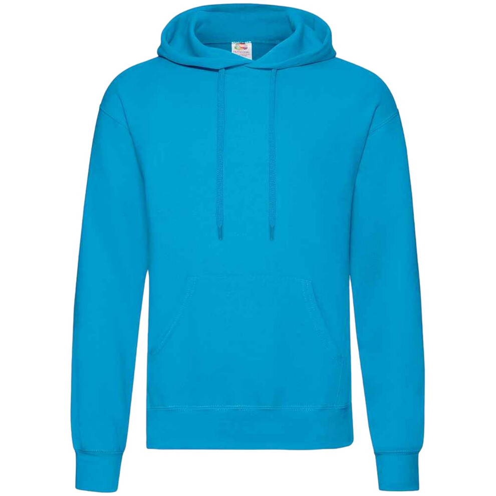 Fruit Of The Loom (S, Azure ) Unisex Adults Classic Hooded Sweatshirt Blue