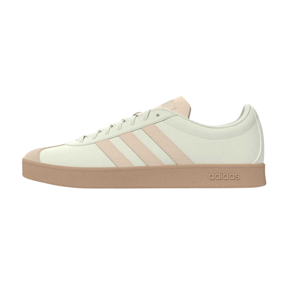 Adidas (6.5 Uk, /Peach) Womens/Ladies 3 Stripes Synthetic Trainers White