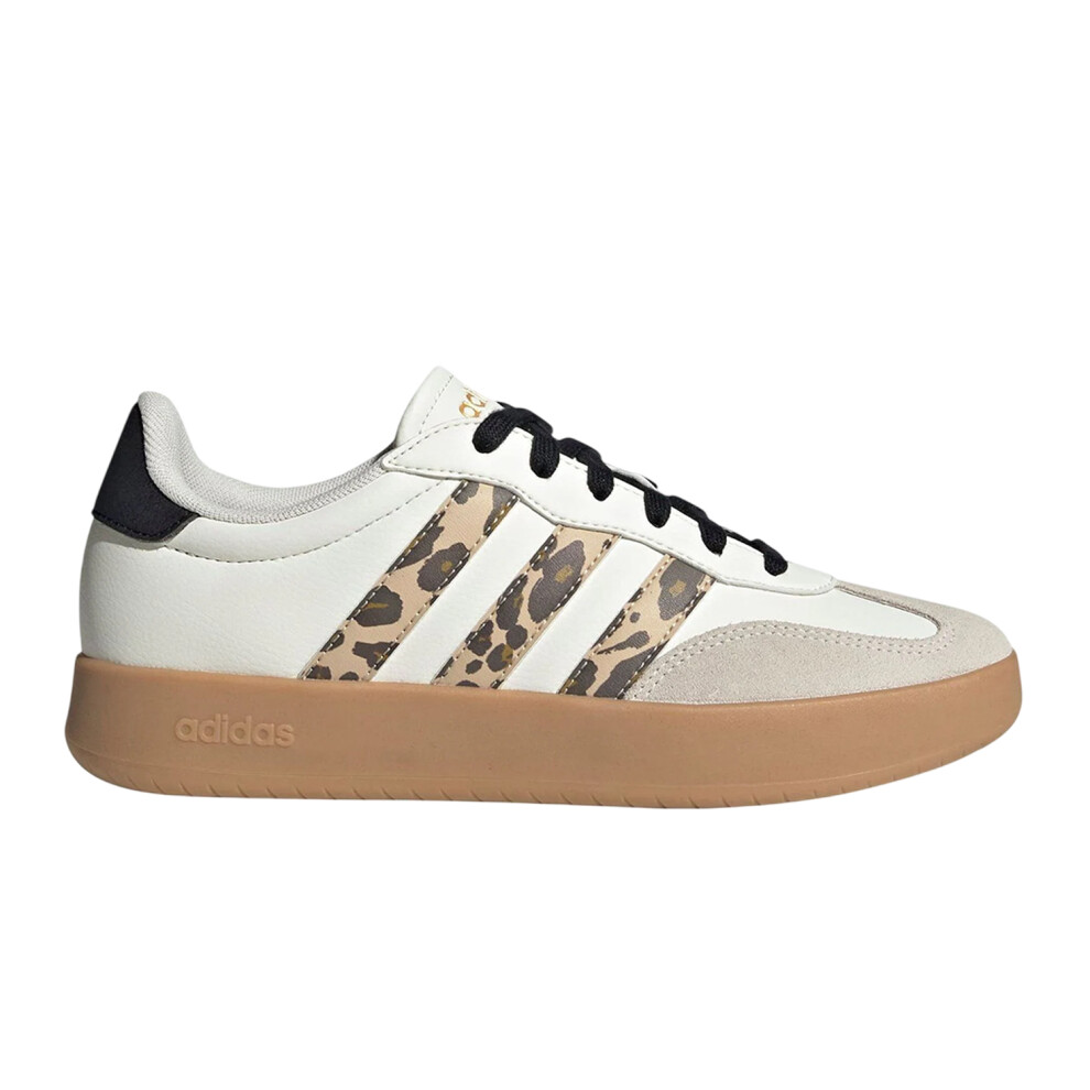 Adidas (5 Uk, /Leopard) Womens/Ladies 3 Stripes Synthetic Trainers White