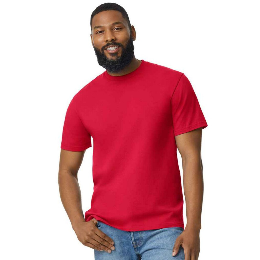 Gildan (3Xl, ) Mens Cotton Lightweight T-Shirt Red