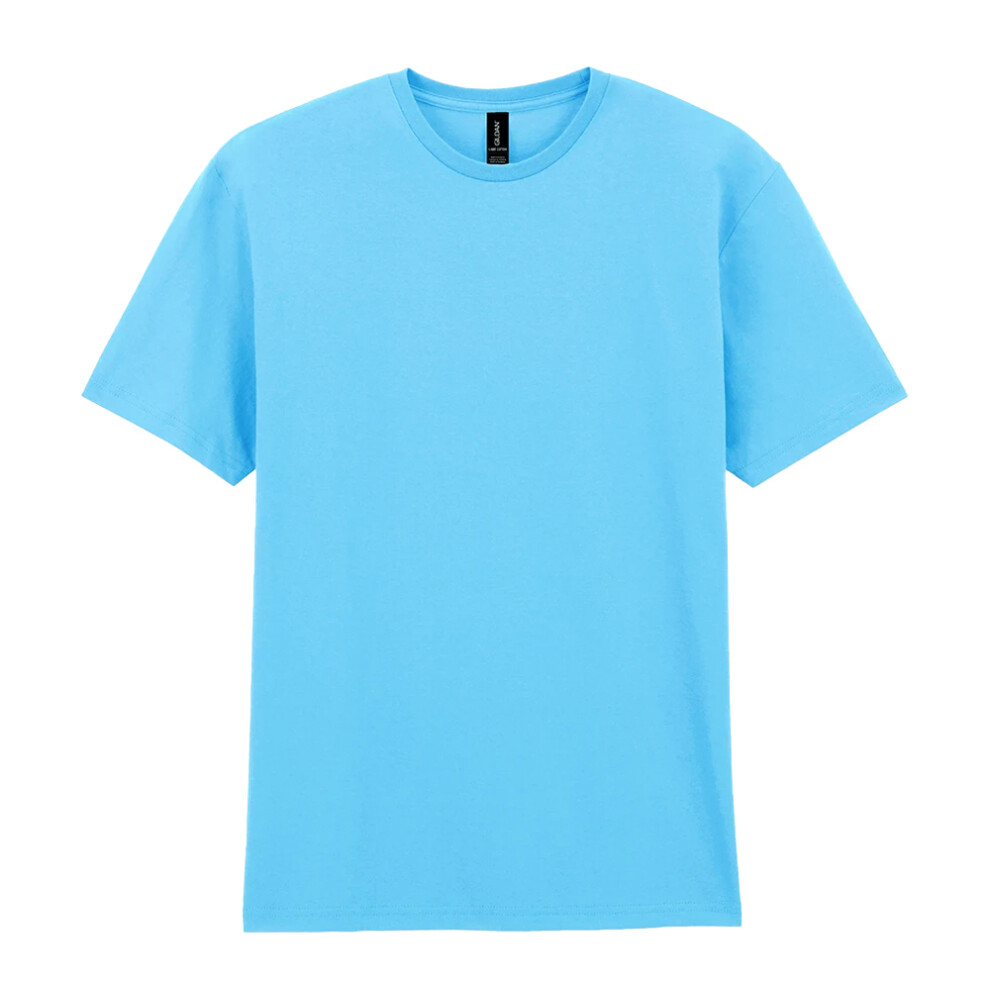 Gildan (3Xl, Sky ) Mens Cotton Lightweight T-Shirt Blue