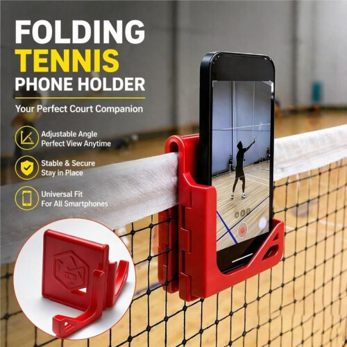 Suporte Dobrável para Celular, com Encaixe em Cerca, Multiângulo, Portátil, Branco. 2
