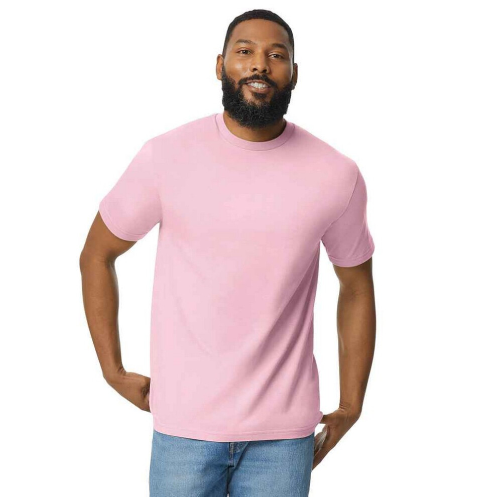 Gildan (3Xl, Light ) Mens Cotton Lightweight T-Shirt Pink