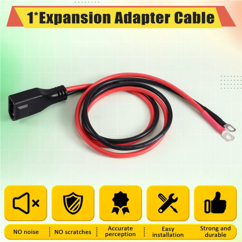 50A Extension Cable 8AWG, Expansion Adapter Cable for  Delta, Extra Battery Cable 1