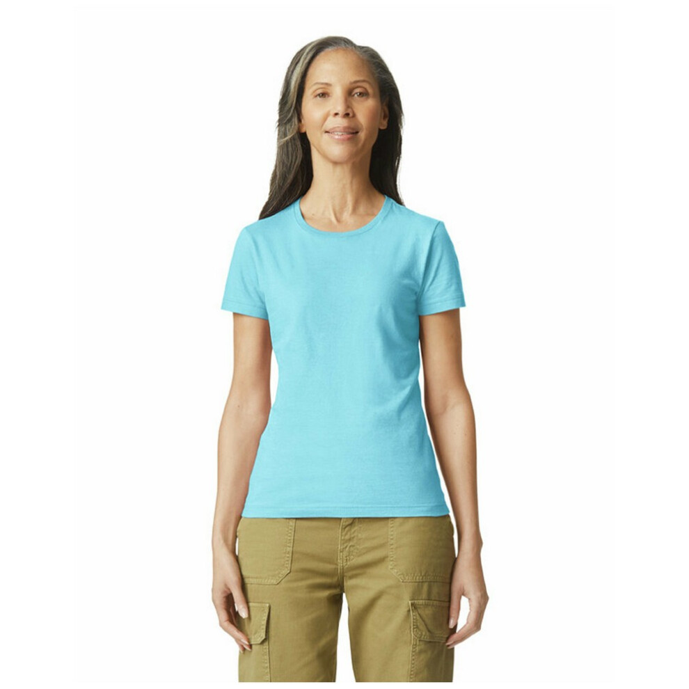 Gildan (Xxl, Sky) Womens/Ladies Ringspun Cotton Soft Touch T-Shirt