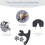 50 Pcs  Shoe Spikes Replacements Set,Shoe Cleats Replacement and Cleats Spanner  Accessories 4
