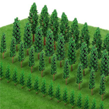 Agarte Modellbäume, 50 Stück, Miniatur-Landschaftsbäume für Dioramen und Modelleisenbahnen