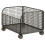 Under Desk Mobile Mesh Rolling File Organizer Cart with Lockable Casters for Small Spaces Black 1